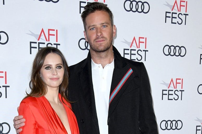 08 November 2018 - Hollywood, California - Felicity Jones, Armie Hammer . AFI FEST 2018 Presented By Audi - Opening Night World Premiere Gala Screening Of 'On The Basis Of Sex' held at TCL Chinese Theater