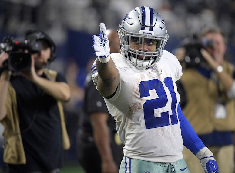 Ezekiel Elliott, Dallas Cowboys, Game, First Down