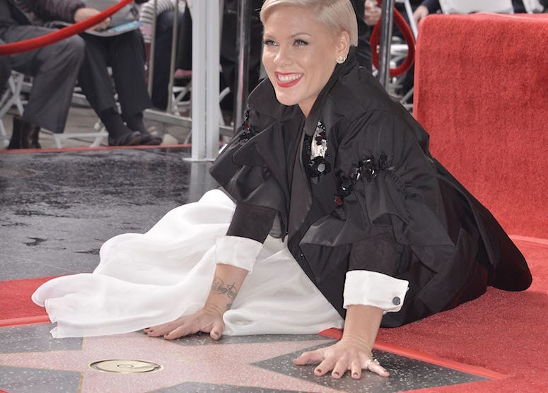 P!nk, Hollywood Walk of Fame, Star, Smile, 2019