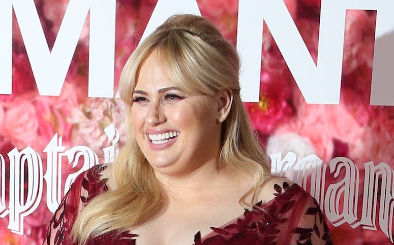 Rebel Wilson, Red Carpet, Isn't It Romantic, Premiere, Smiling, Red Dress