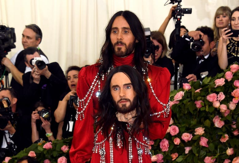 Jared Leto, Red Carpet, Met Gala, Severed Head, 2019