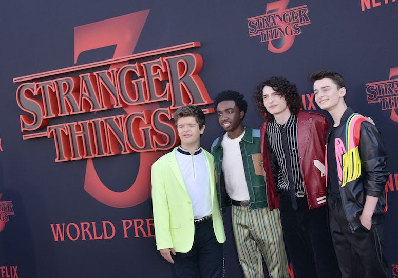 Stranger Things, Red Carpet, World Premiere, Gaten Matarazzo, Caleb McLaughlin, Finn Wolfhard, Noah Schnapp