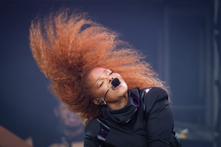 Janet Jackson, Pyramid Stage, Glastonbury Festival, Hair, 2019