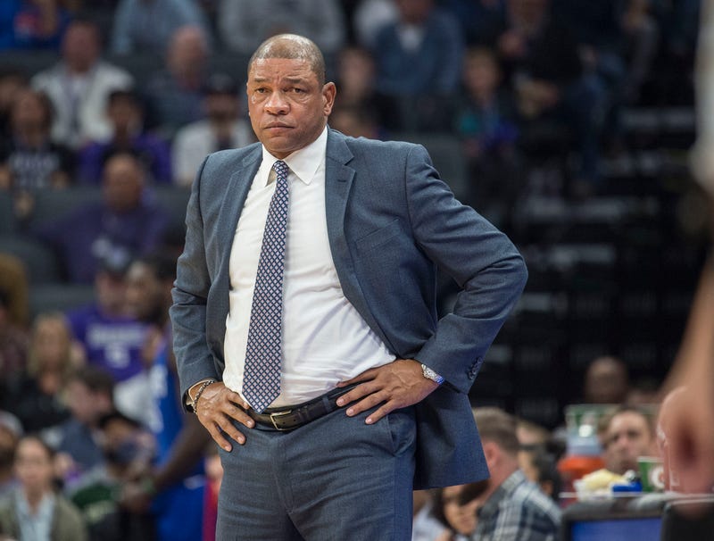 New 76ers head coach Doc Rivers in 2017