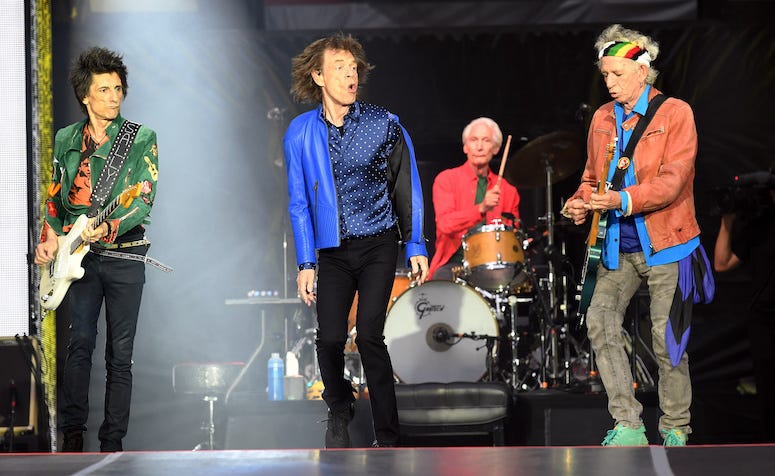 Rolling Stones, Concert, Ronnie Wood, Mick Jagger, Charlie Watts, Keith Richards