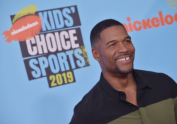 Michael Strahan at the Nickelodeon Kids' Choice Sports 2019