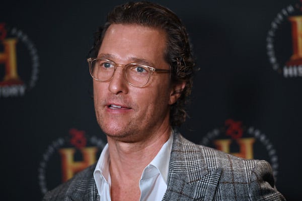 Matthew McConaughey attends the “HISTORYTalks: Leadership & Legacy” event