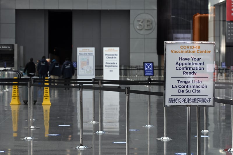 Signage inside the Jacob K. Javits Convention Center this week