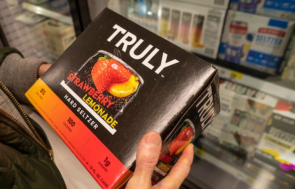 Box of Truly Hard Seltzer