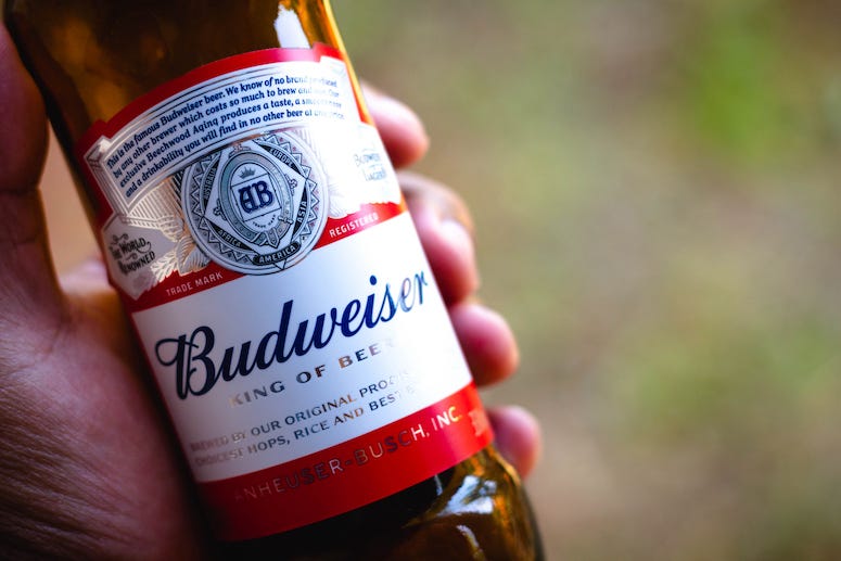 Bottle of Budweiser