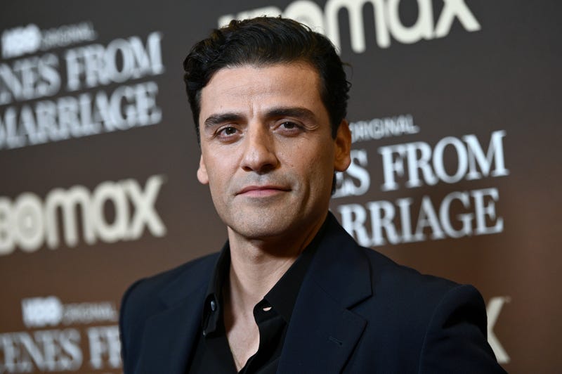 Actor Oscar Isaac walks the red carpet at HBO’s “Scenes From A Marriage” tinale screening at the Museum of Modern Art, New York, NY, October 10, 2021. (Photo by Anthony Behar/Sipa USA)