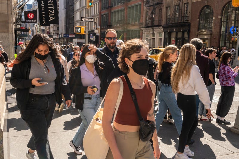 Crowds of shoppers in SoHo this year