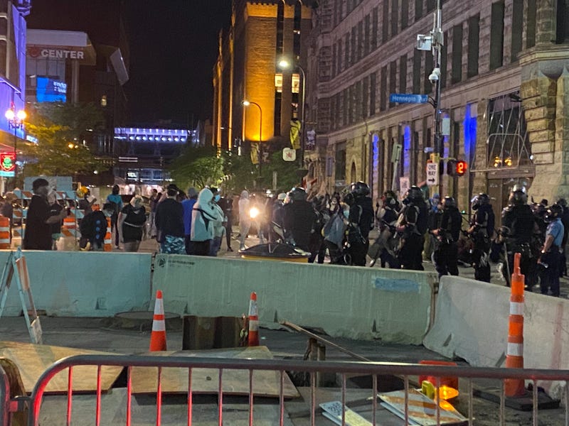 Downtown MPLS protest