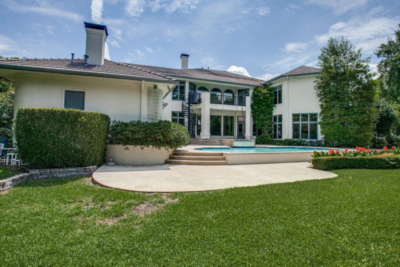The pool at Emmitt Smith's mansion for sale