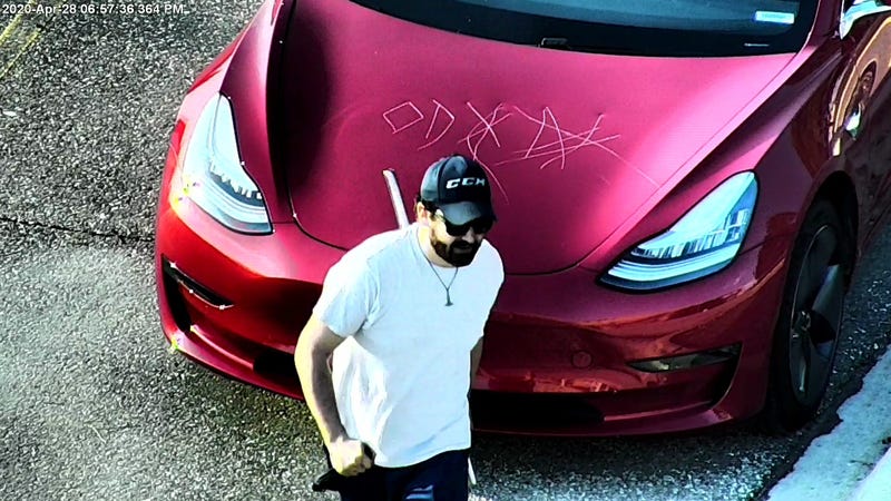 Tesla vandal