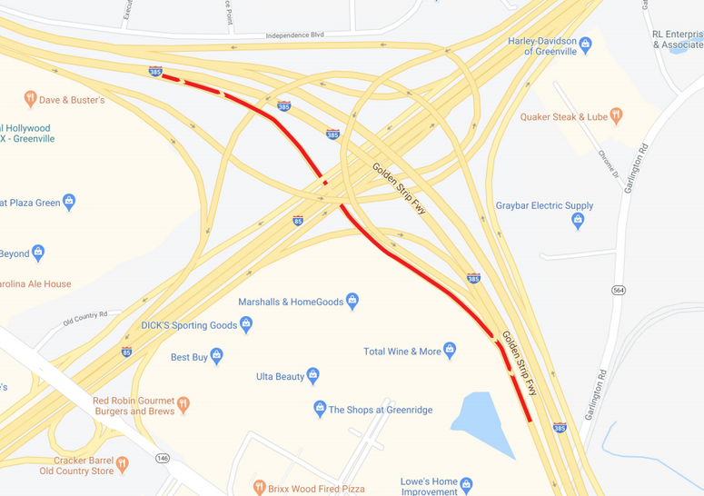 South Bound Detour