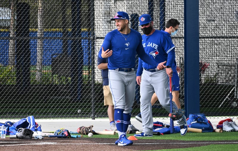 George Springer at Blue Jays camp.
