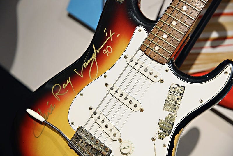 SRB autographed guitar