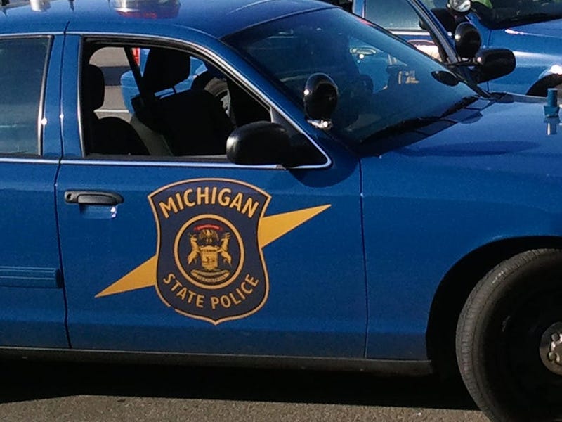 A Michigan State Police car