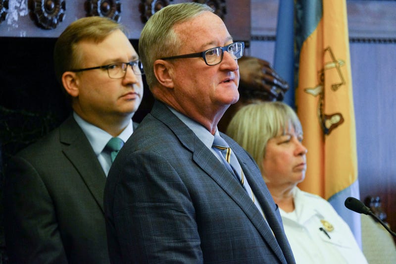 From left: Managing Director Brian Abernathy, Mayor Jim Kenney, Acting Commissioner Christine Coulter
