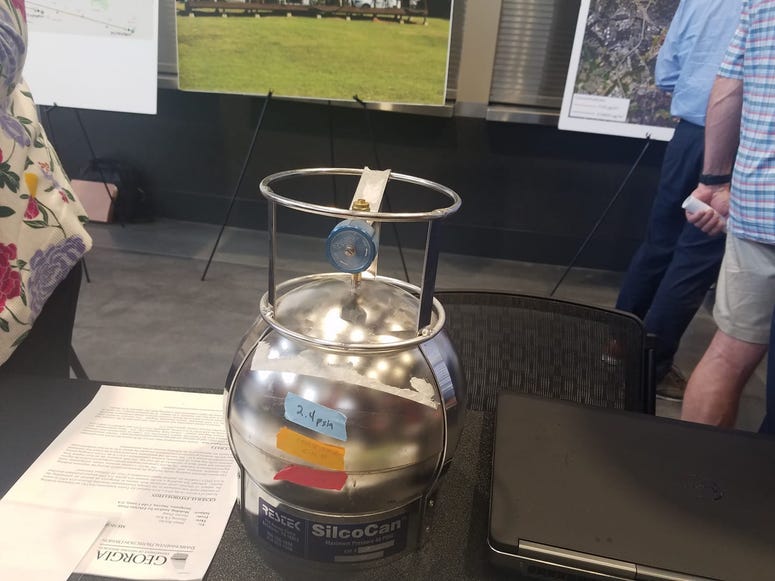 Summa canister air testing devices will be placed around the Sterigenics plant in Cobb County GA