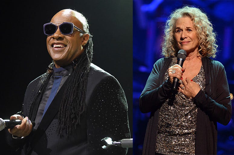 Stevie Wonder and Carole King