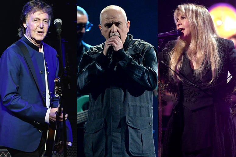 Paul McCartney, Peter Gabriel, Stevie Nicks