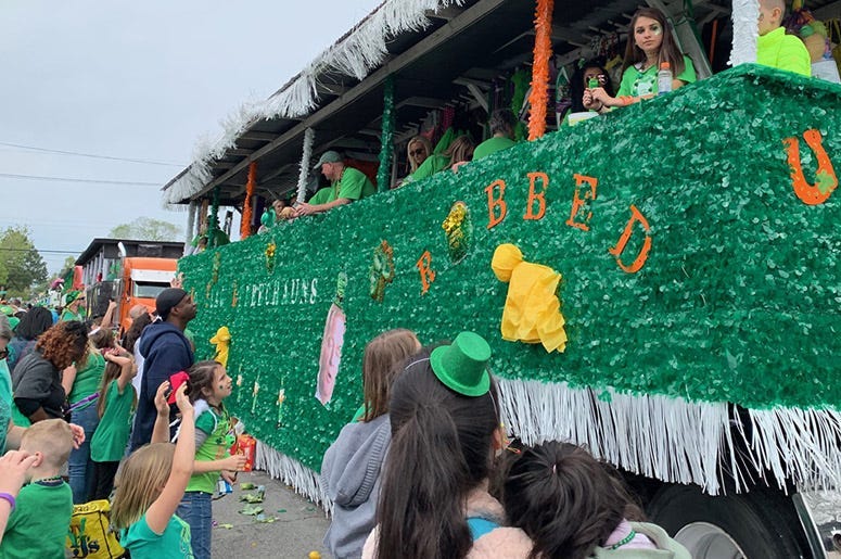 Metairie Road St Patrick's parade