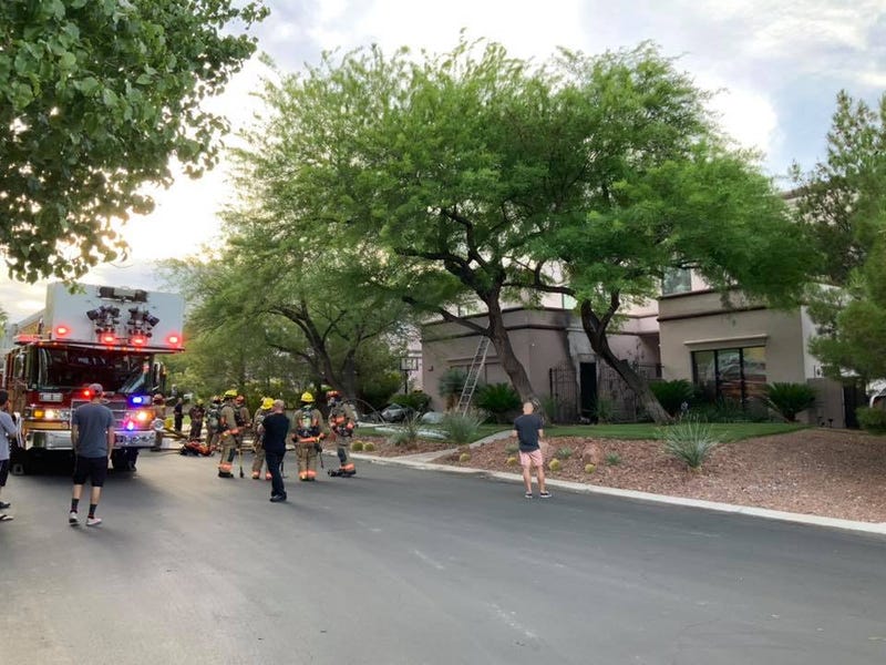 Scene of garage fire on 6-15-20