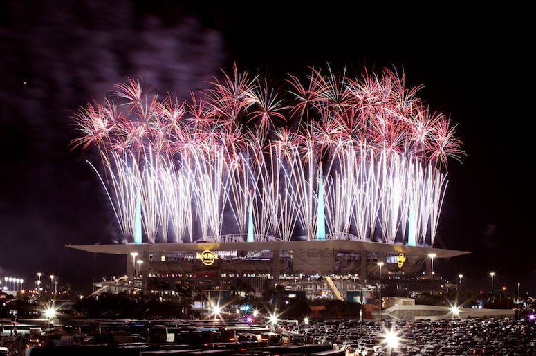 Super Bowl Fireworks