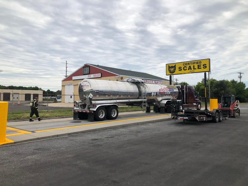 Crews on the scene in South Jersey of the tanker truck that released a foul odor.