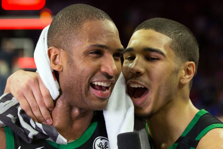 Al Horford and Jayson Tatum