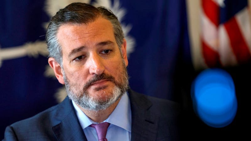Sen. Ted Cruz (R-TX) speaks at a press conference at the U.S. Capitol to discuss immigration at the southern border on June 22, 2022 in Washington, DC.