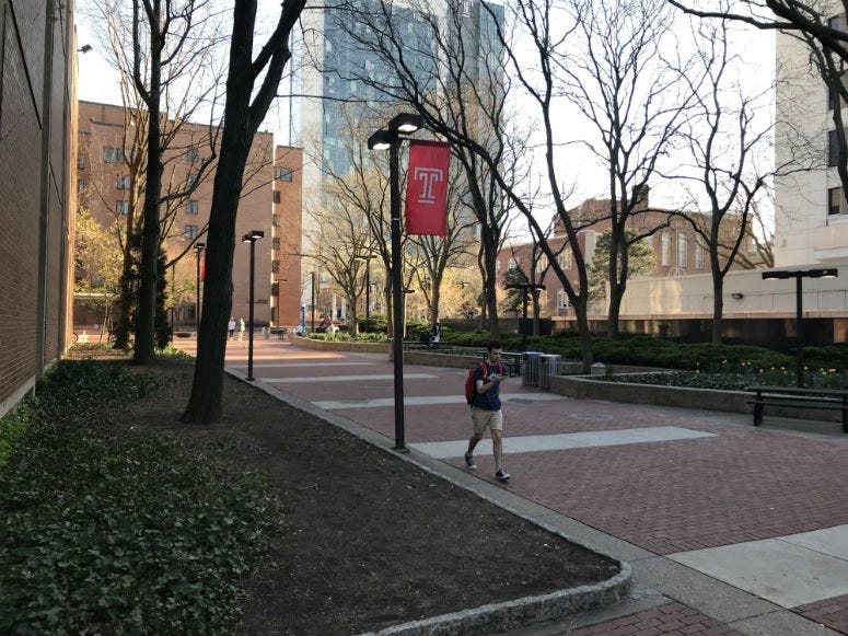 Temple University campus.
