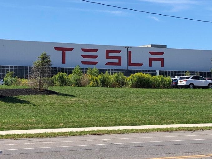 Tesla site in South Buffalo. (WBEN Photo/Mike Baggerman)