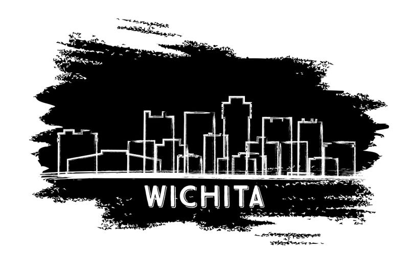 Wichita Kansas city skyline silhouette