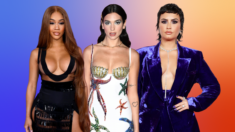 Saweetie, Dua Lipa and Demi Lovato