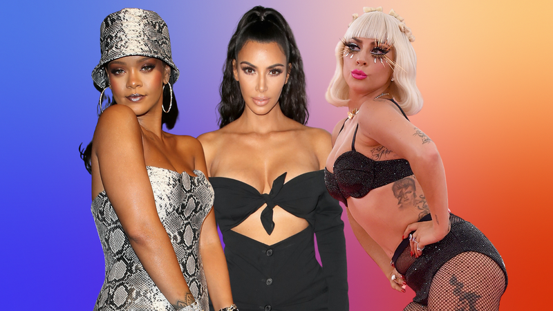 Rihanna, Kim Kardashian and Lady Gaga