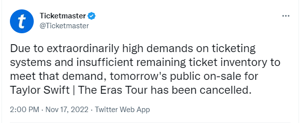 Public On-Sale has been canceled.