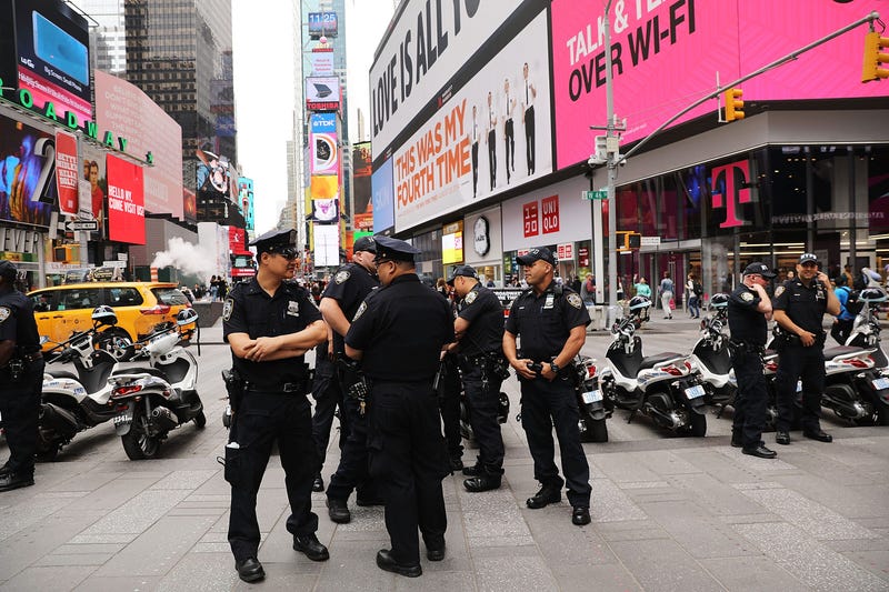 Police after arrest of suspected Times Square terrorist