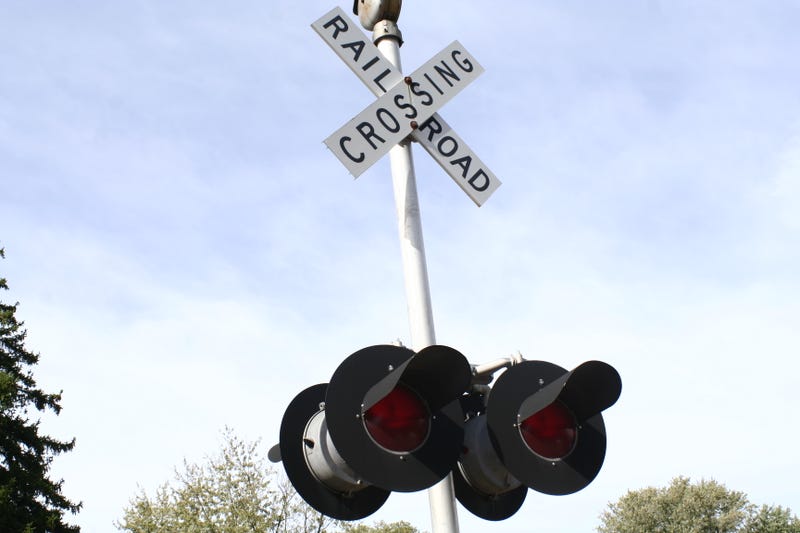 Railroad crossing sign