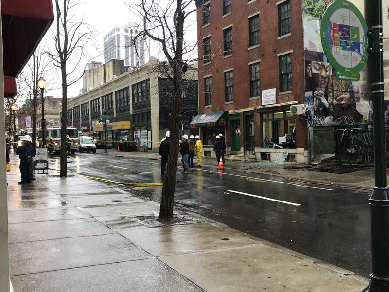 An explosion occurred on 20th Street near Ranstead Street.