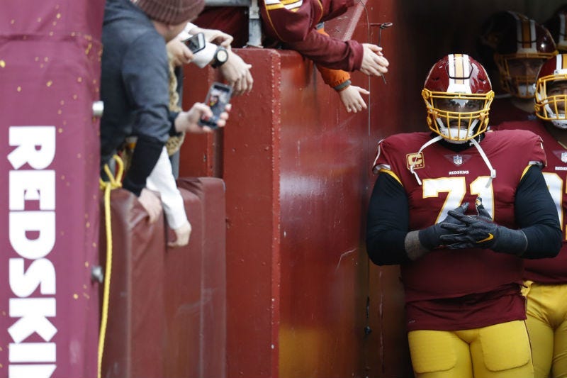 Redskins' Trent Williams sitting out is 'nonsense'