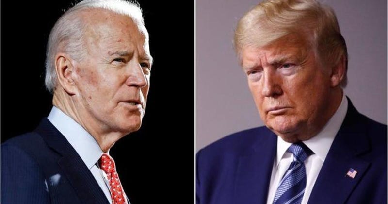 Joe Biden and President Donald Trump