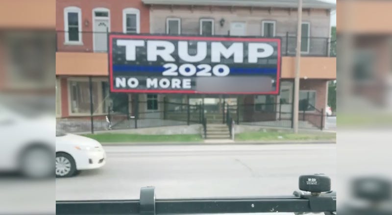 Trump sign in Illinois