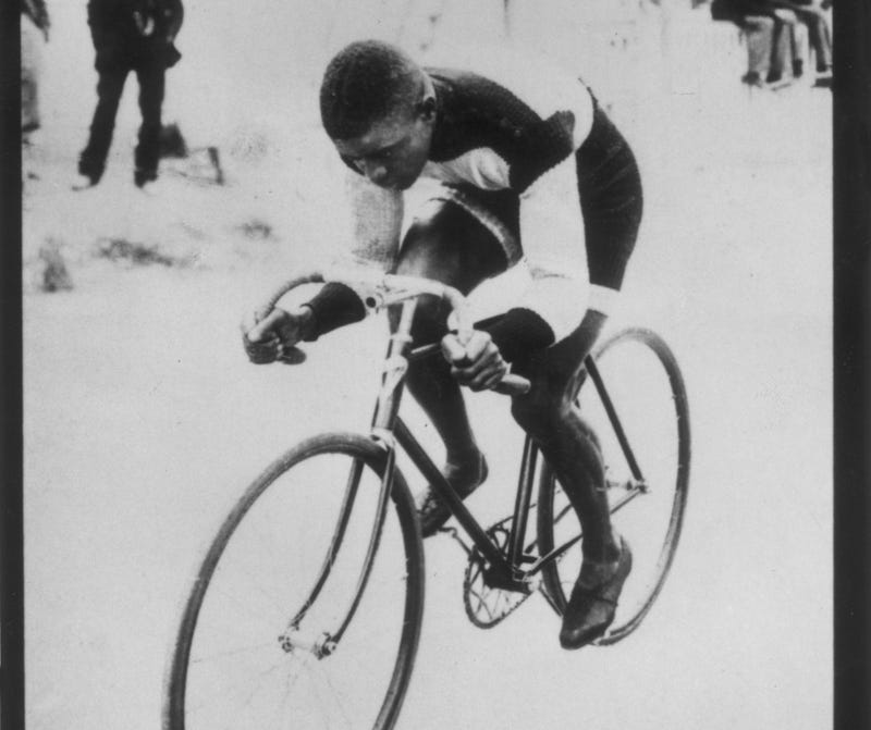 bicyclist Marshall Taylor, vintage image