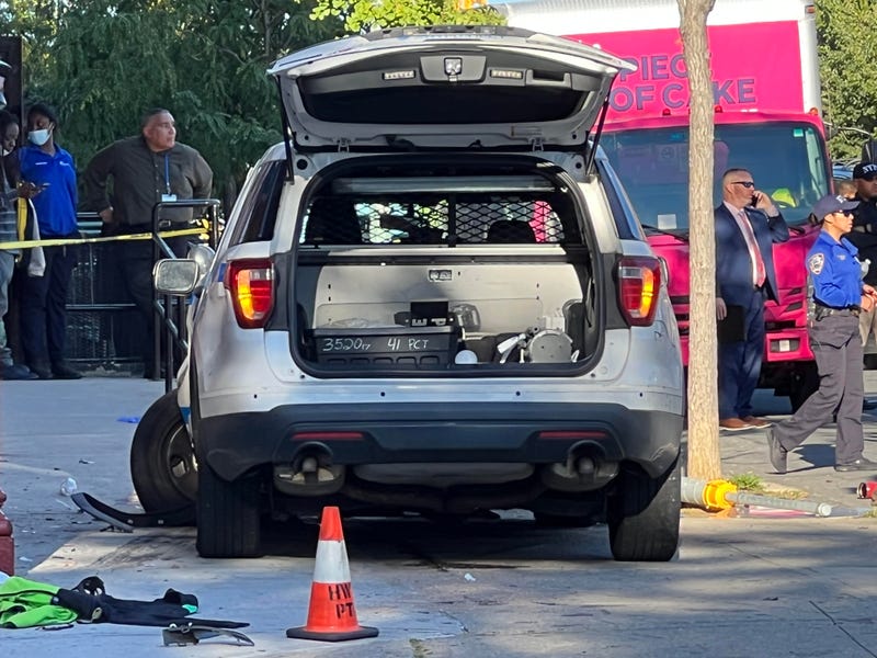 Police car involved in crash