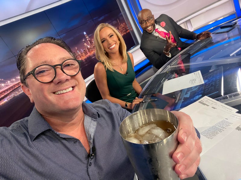 KPIX Morning News Anchors celebrating National Margarita Day