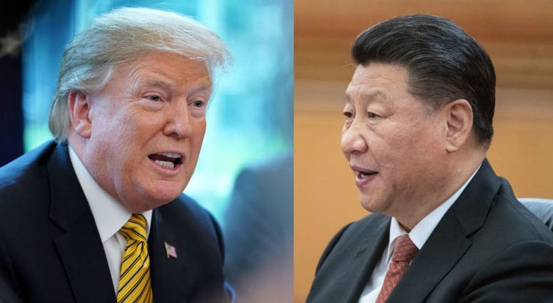 Donald Trump and Xi Jinping