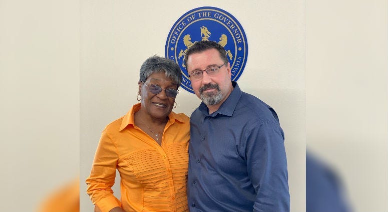 George Trudel and Naomi Blount.